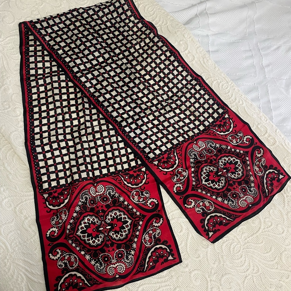 Vintage 100% Silk Scarf